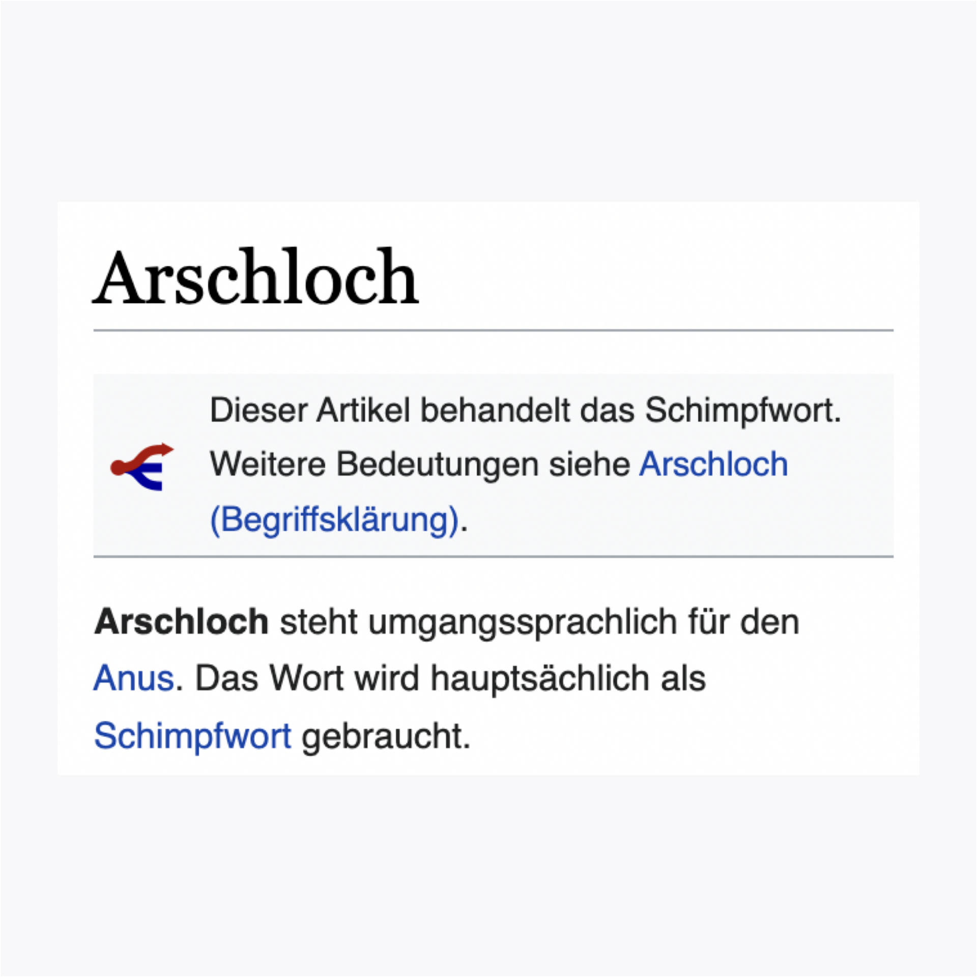 “Kein Arschloch” ist auch nur ein Benchmark